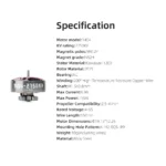 HGLRC SPECTER 1404 2750KV 4-6S Brushless Motor for FPV Freestyle 2inch Cinewhoop 4inch Toothpick Drones - Image 4
