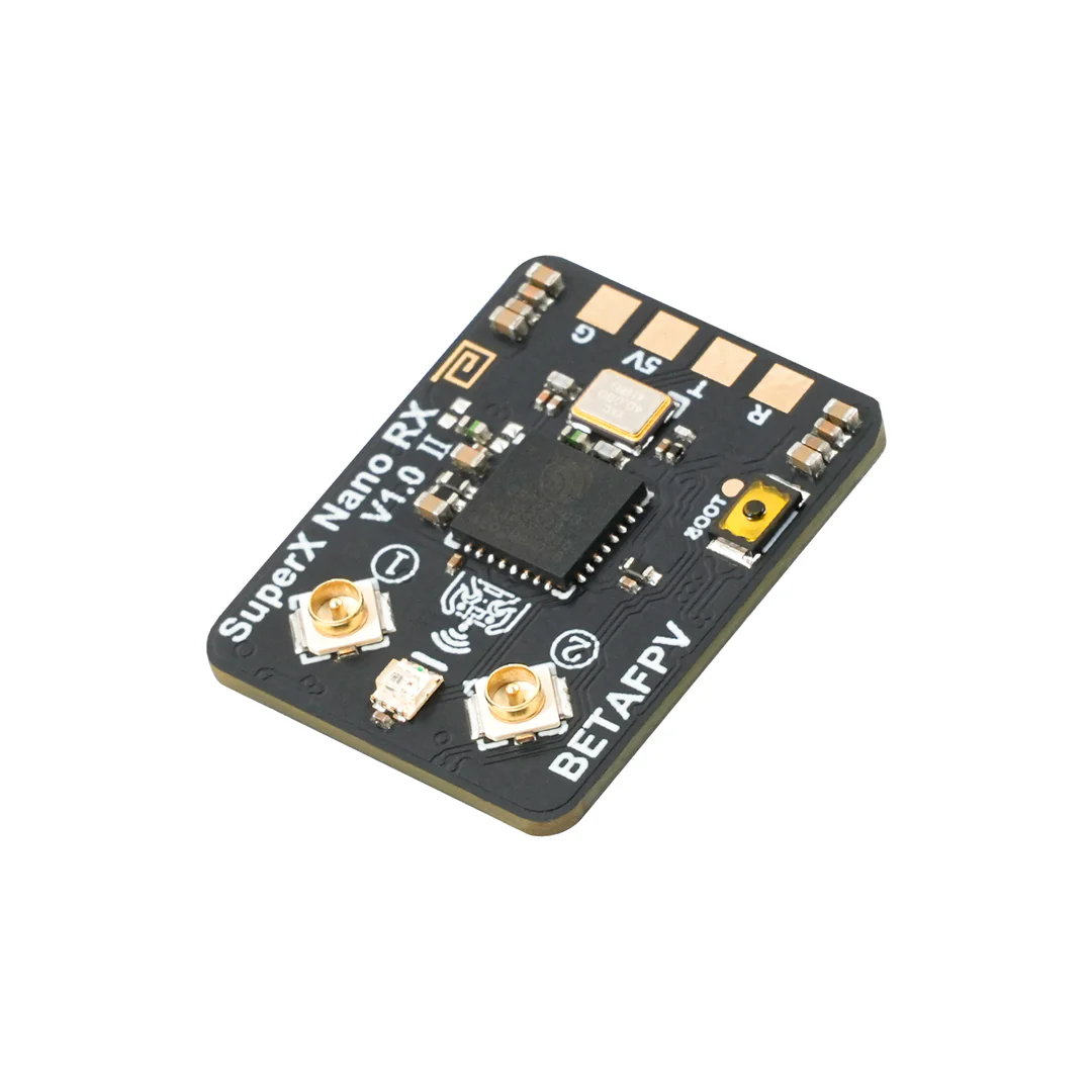 SuperX_Nano_Receiver_front_view_1080x Betafpv SuperX ELRS Gemini Xross Receiver Nano (ELRS 2.4G+915M) - Image 1
